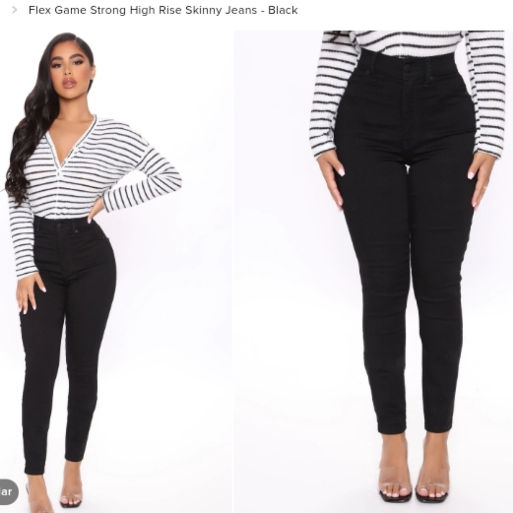 Black skinny jeans